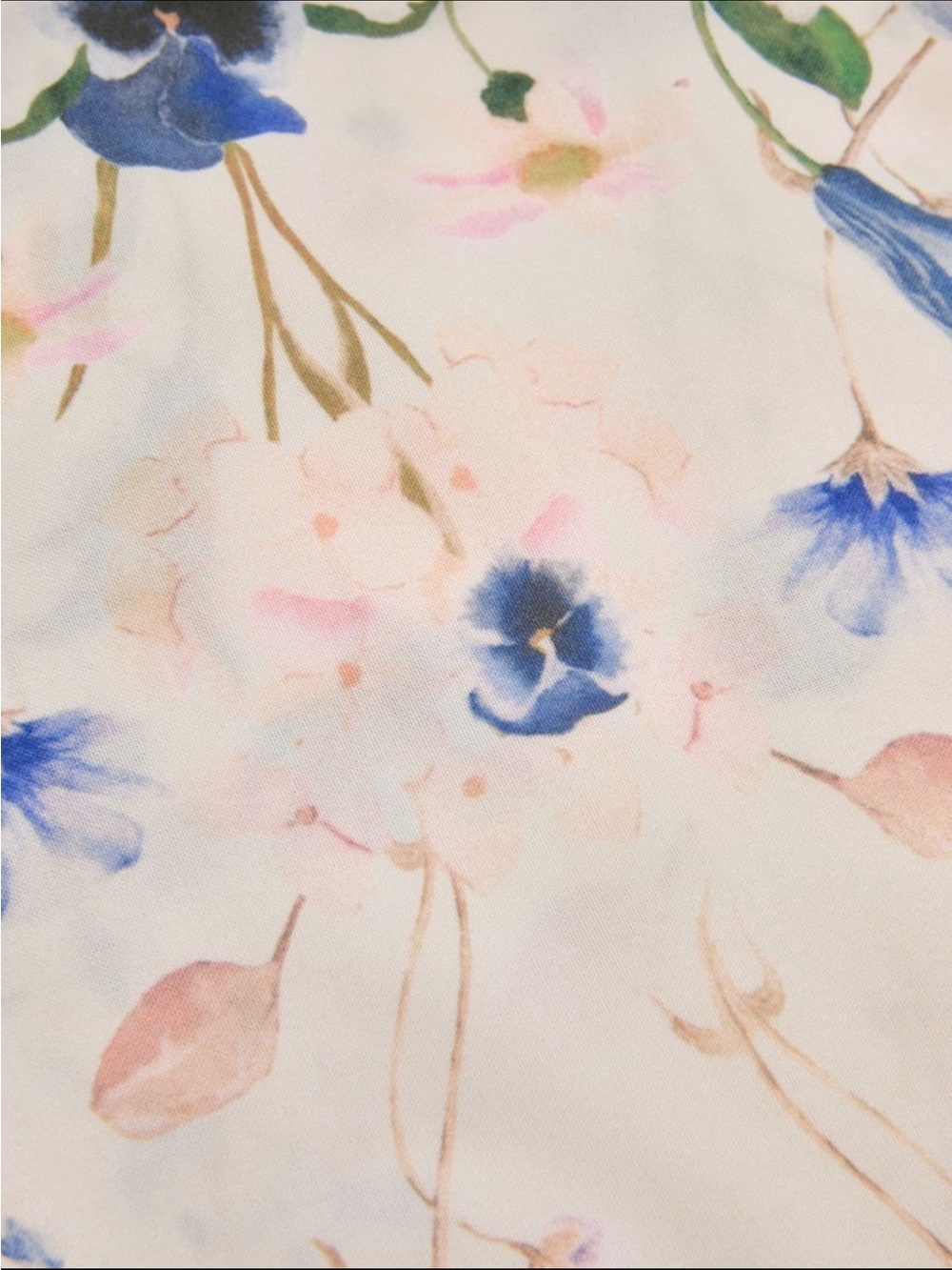 Commense Floral Print Spaghetti-Strap Maxi Dress - Cream/Green/Blue - Picture 4 of 4